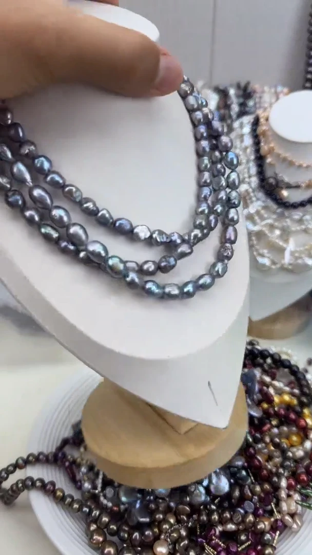 颈饰银S925镶嵌淡水珍珠1