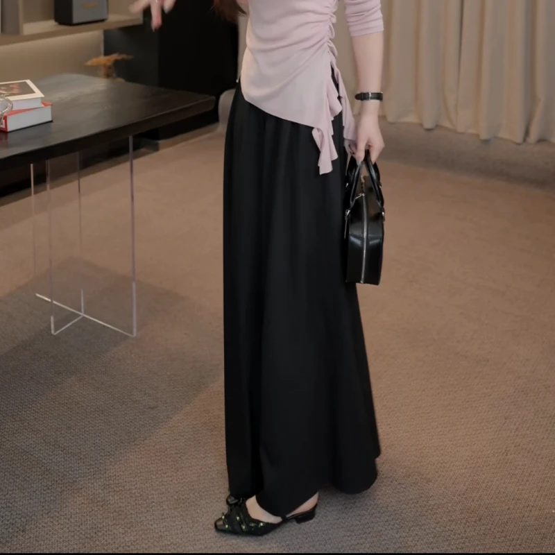 2025春季韩版设计感百搭气质显瘦直筒裤LK2501985