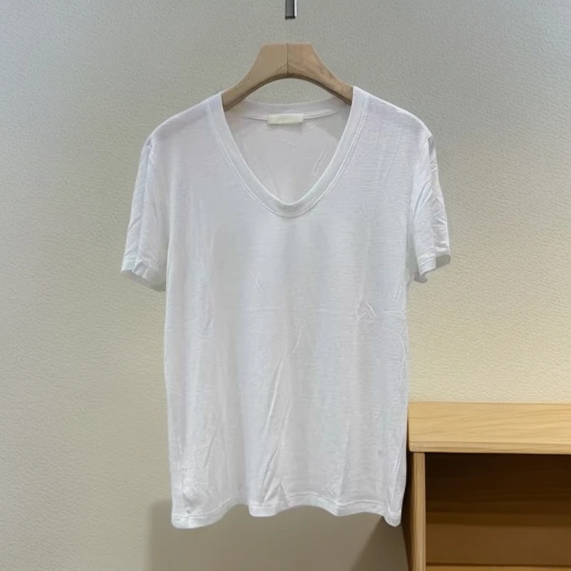 8233爱心领时尚气质简约小飞袖T