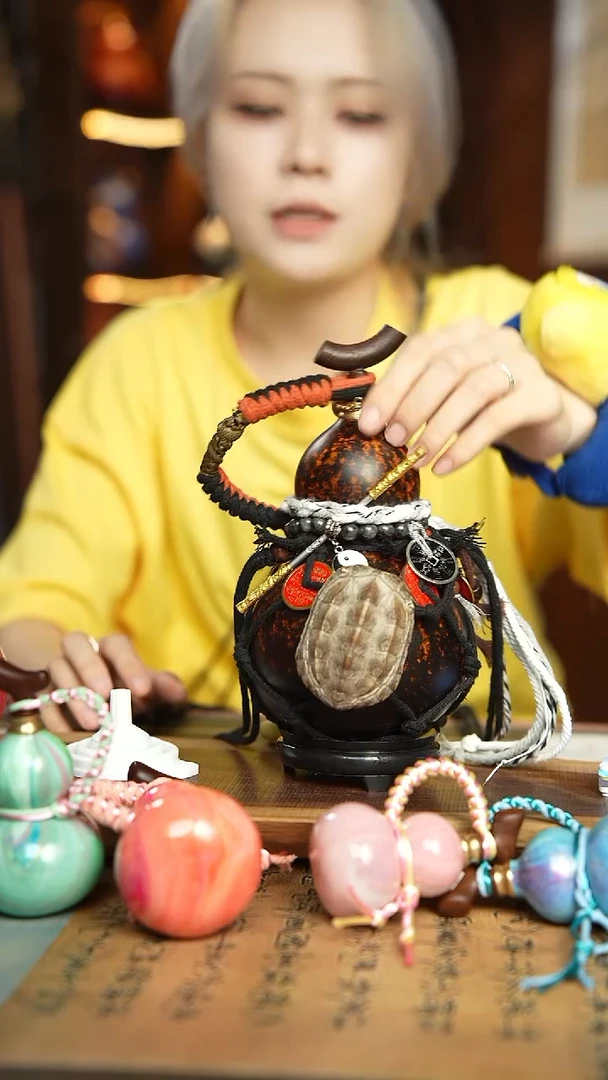 114号500ml左右非遗大漆酒葫芦