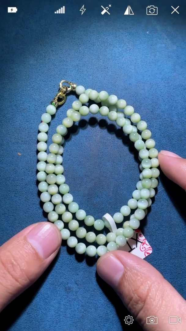 未镶嵌和田玉挂件XT 圆珠珠链卡6