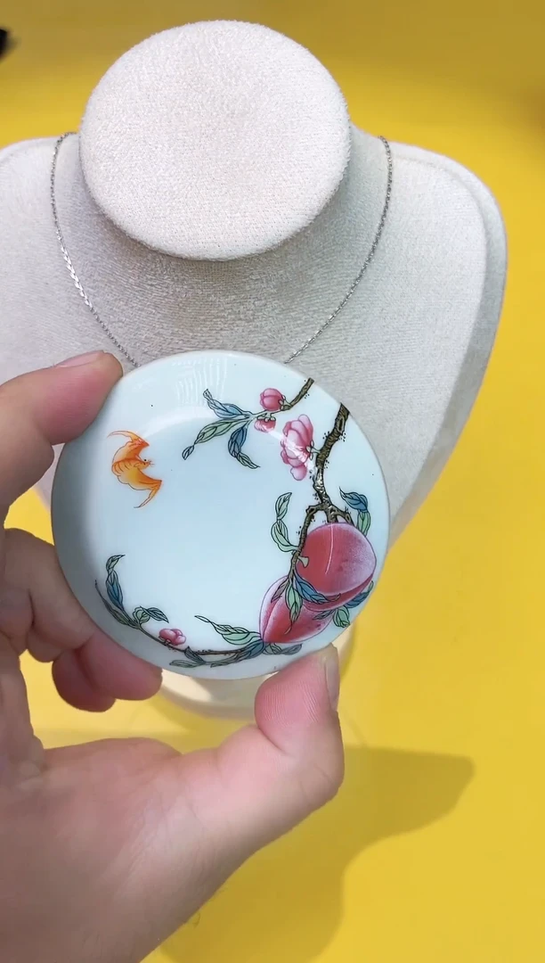 瓷片jm山茶花  链