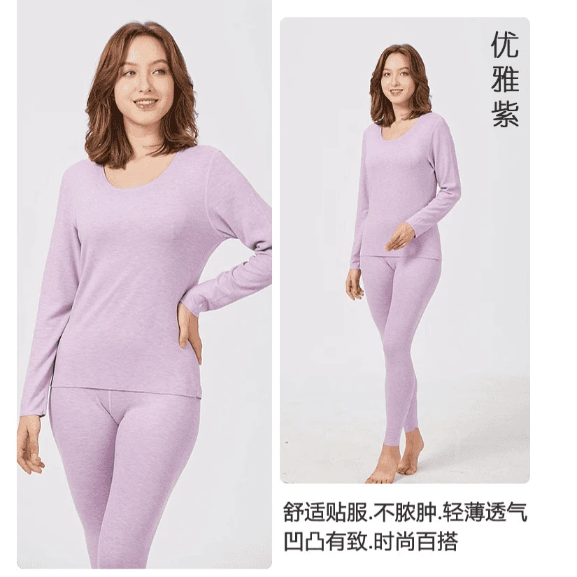 【女士加厚棉花糖270g】L1564保暖内衣随心裁裸感保暖内衣女士无痕