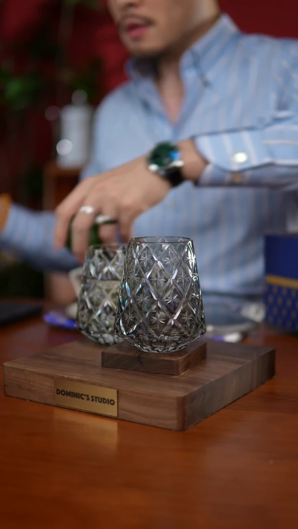 陶瓷俄皇6.22【俄皇水晶曙光系列灰色对杯】