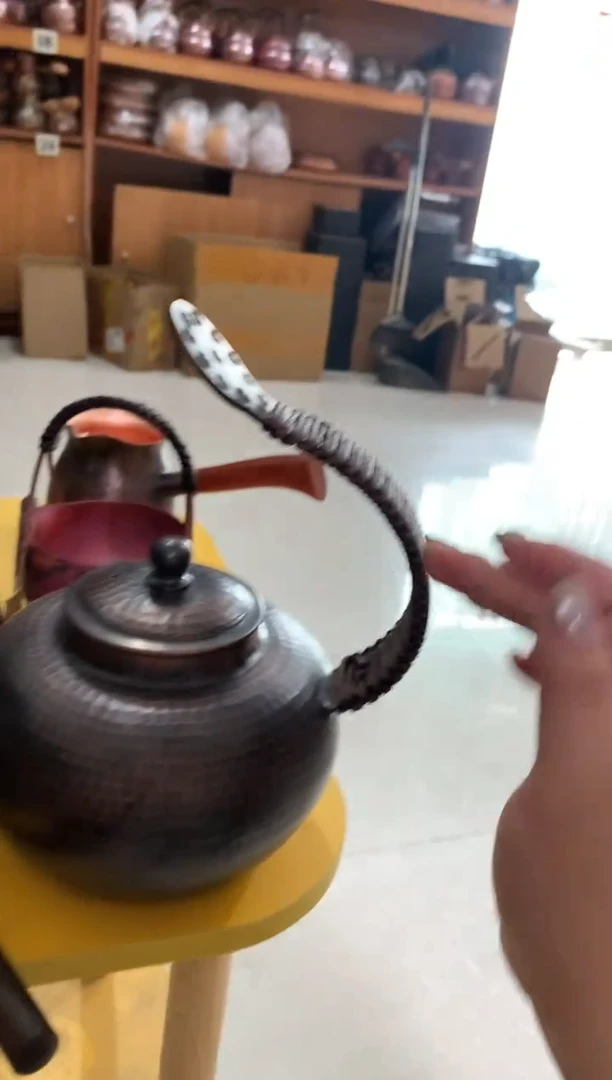 金属纯紫铜大号飞天壶
