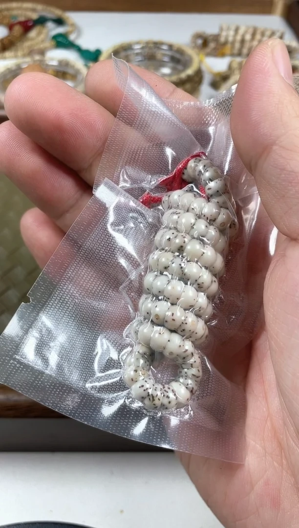 手串星月菩提原生态石玉料蒜瓣大肠6mm