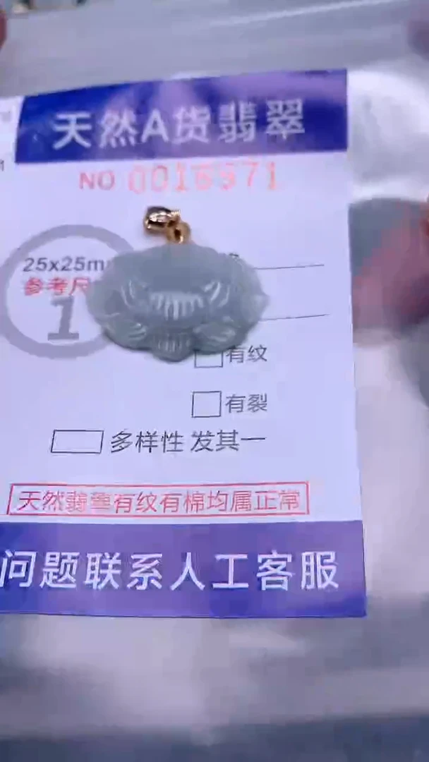 翡翠未镶嵌吊坠(不含链)1