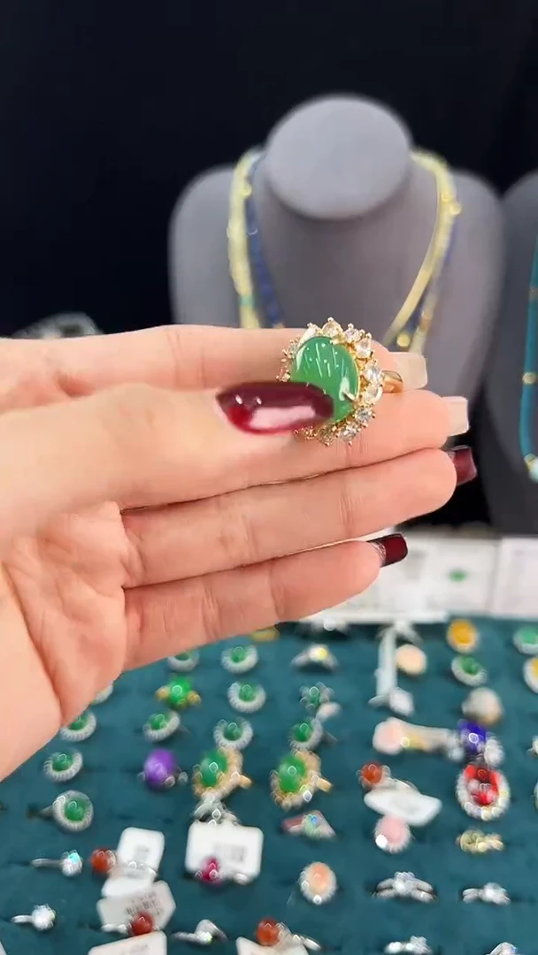 【闪购商品】玛瑙/玉髓戒指银S925镶嵌戒指