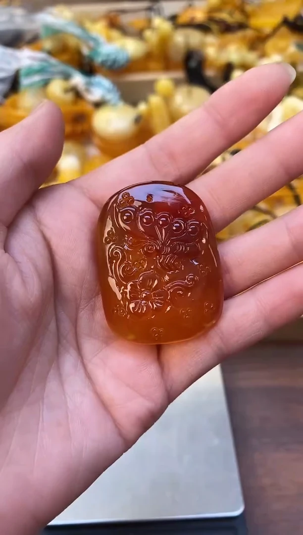 裸石琥珀未镶嵌天然琥珀蜜蜡