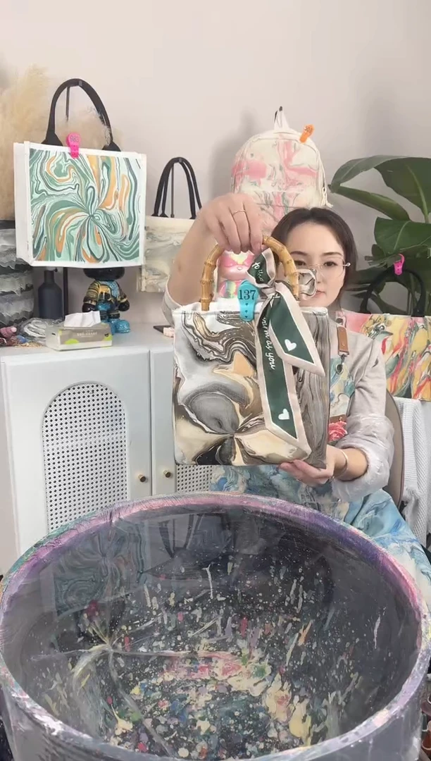 137丝绸竹节小艺手作漆包