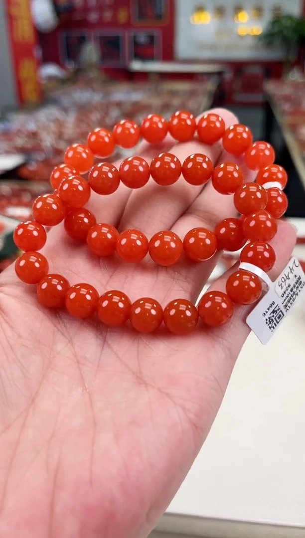 南红玛瑙滴水洞手串10+未镶嵌（多样式发其一）