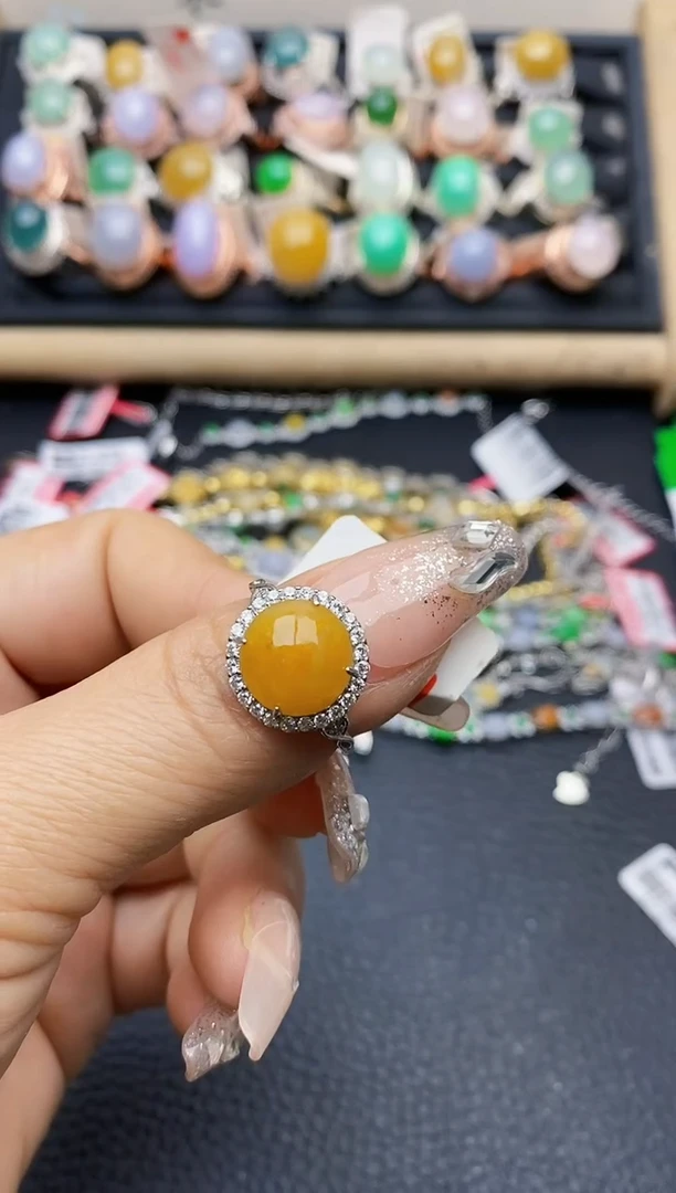 【闪购商品】翡翠戒指银S925镶嵌5621