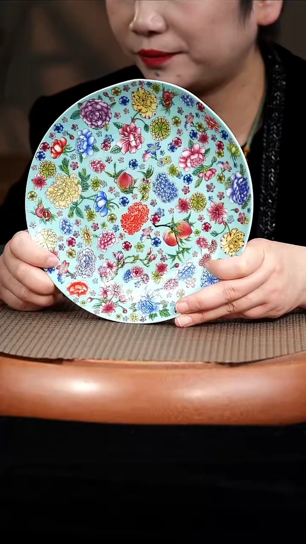 茶壶紫砂BX2仓库珐琅彩赏盘（蓝）