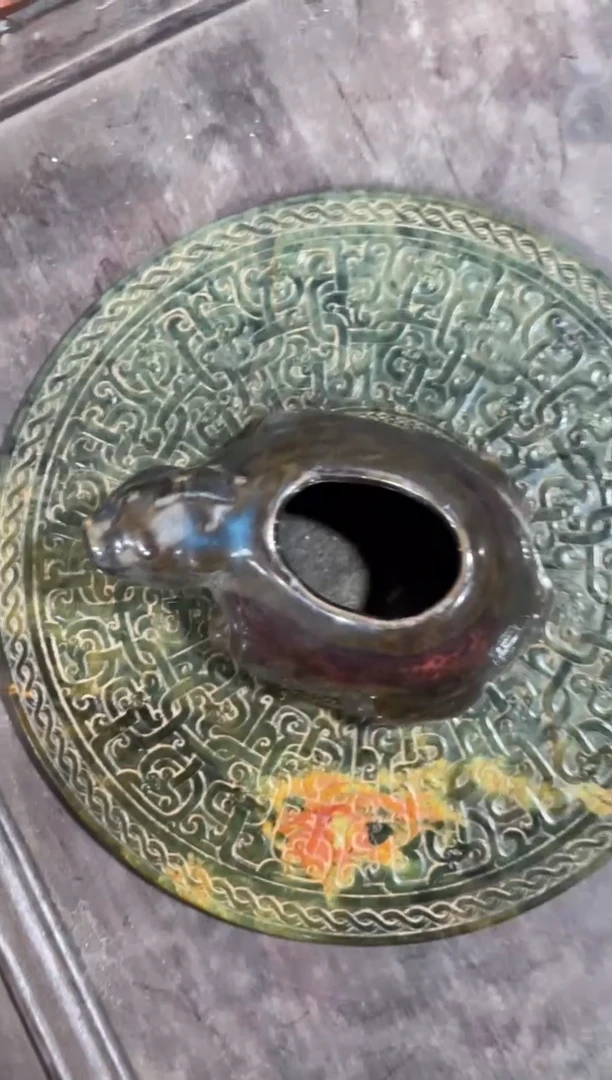 瓷片手工，手绘，陶瓷