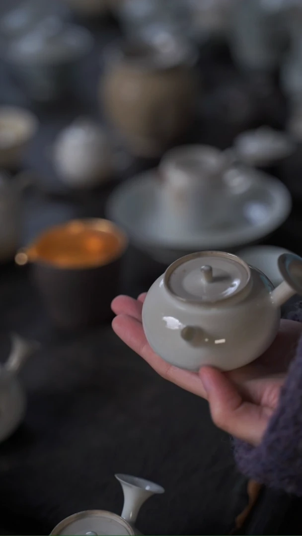 【闪购商品】壶大合小满 柴烧侧把壶110ml