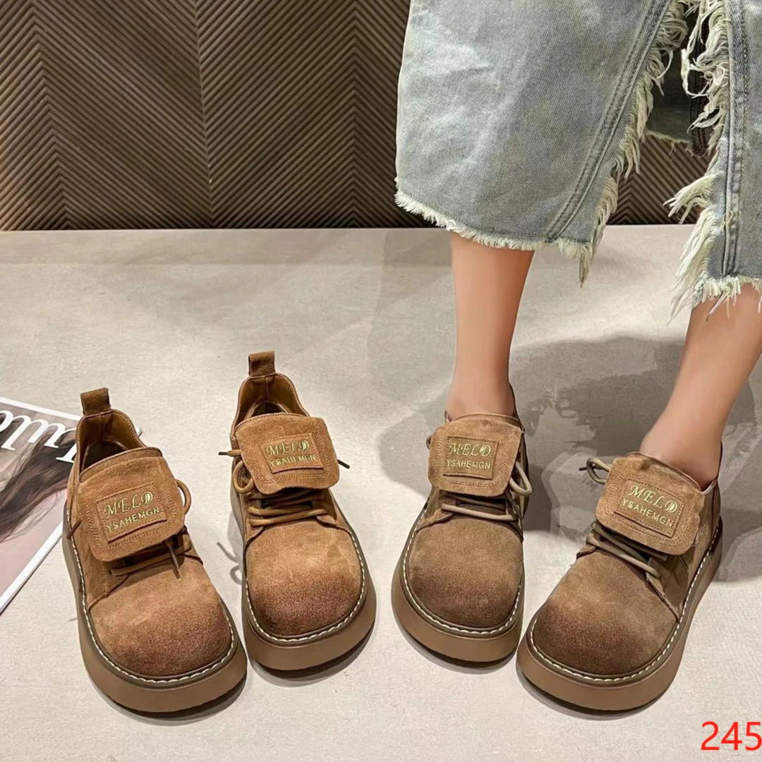新款厚底百搭复古美式洋气休闲鞋037