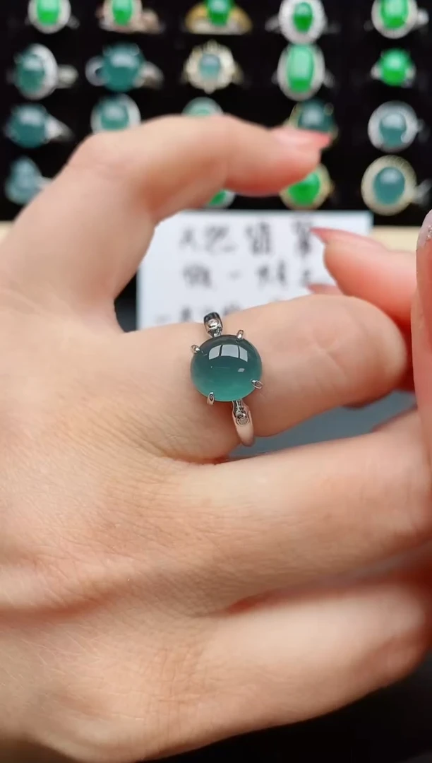 【闪购商品】翡翠戒指银S925镶嵌805800
