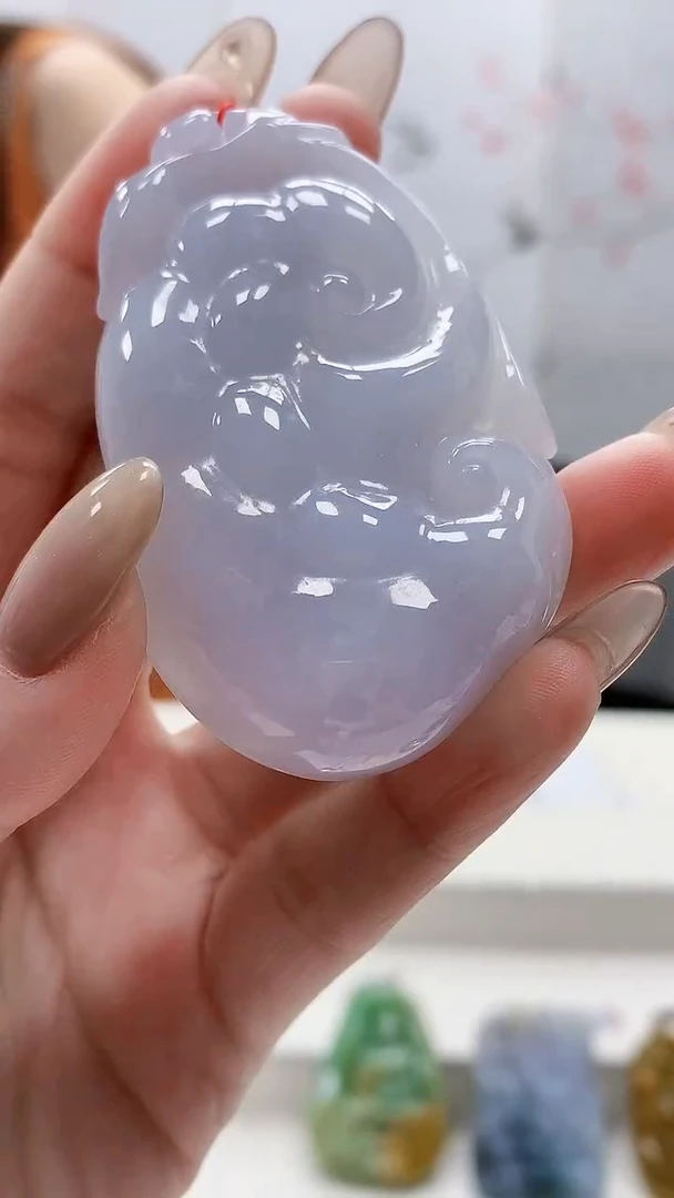 未镶嵌定制翡翠4852lr-毛货挂件62·