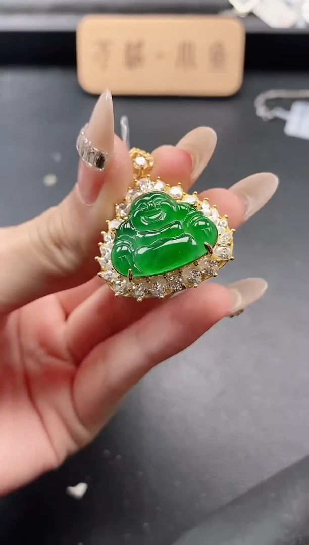 银S925镶嵌戒指翡翠15511