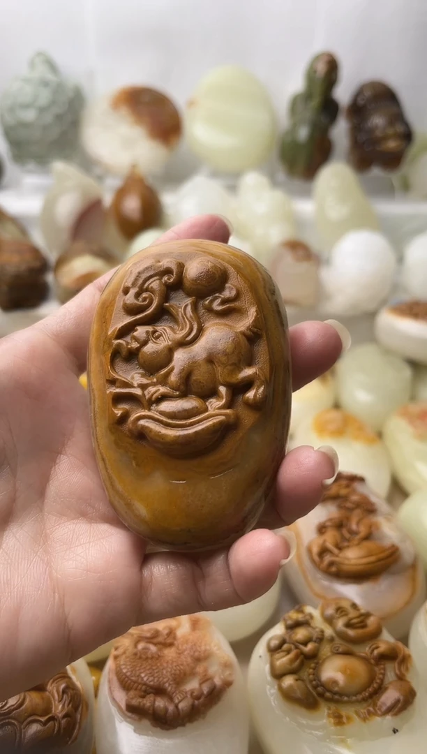 石材古青石棉纹正常不退换兔