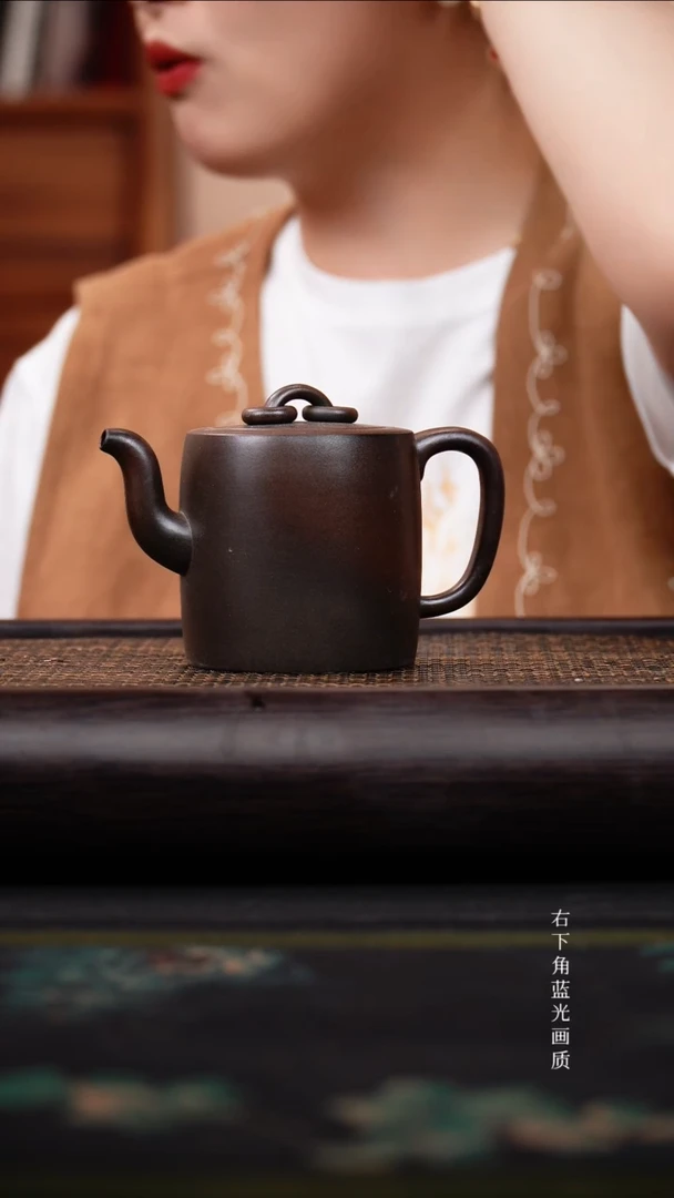 茶壶紫砂双圈 柴烧