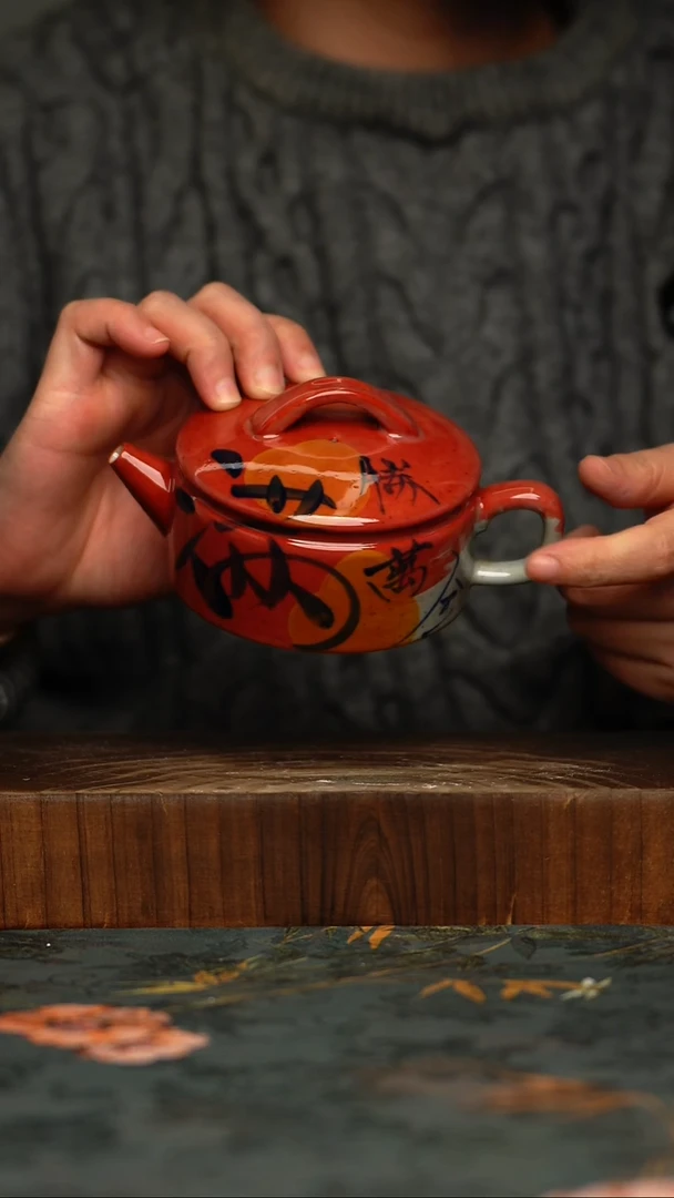瓷片釉下彩手工手绘同款陶器