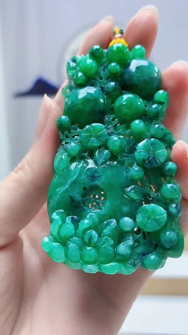 未镶嵌定制翡翠5159zm-毛货挂件84