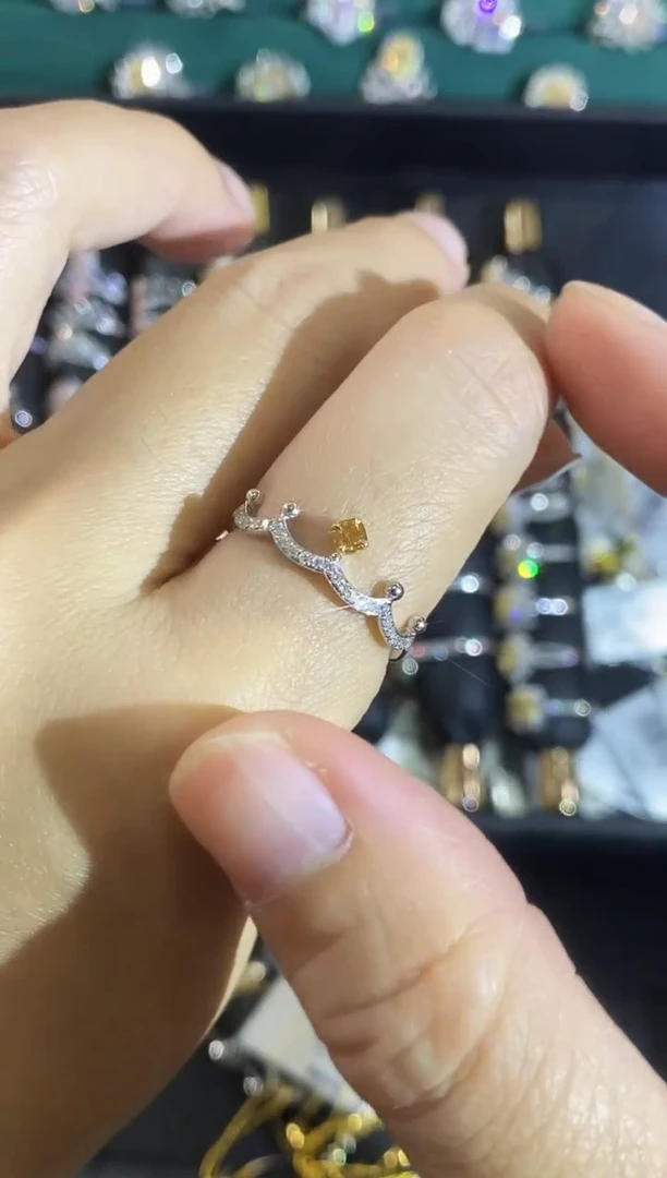 18K金镶嵌戒指钻石05