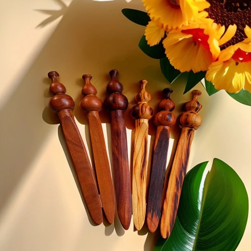 天然雷击木发簪雷击枣木簪子手工雷击头饰饰品纯手工雕刻