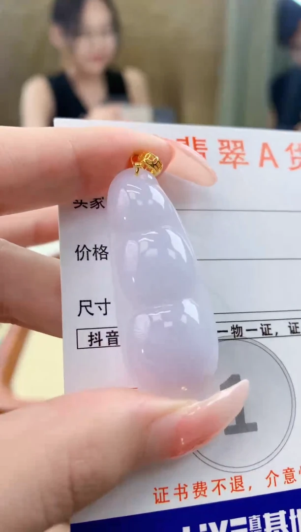 颈饰未镶嵌翡翠天然A货翡翠挂件