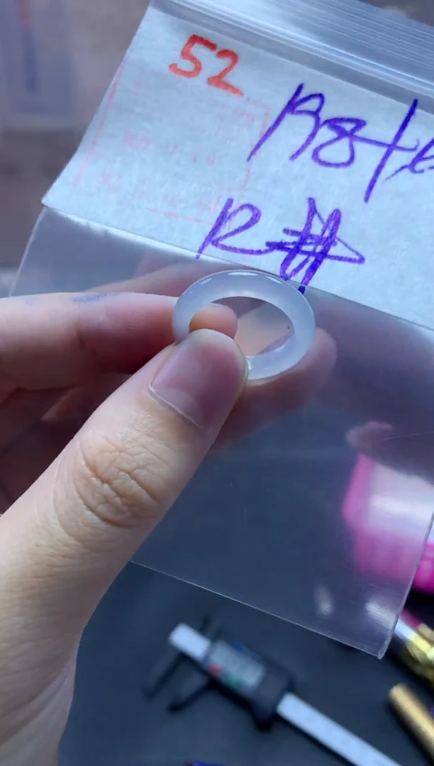 未镶嵌定制翡翠戒圈12#208毛货需精细抛光