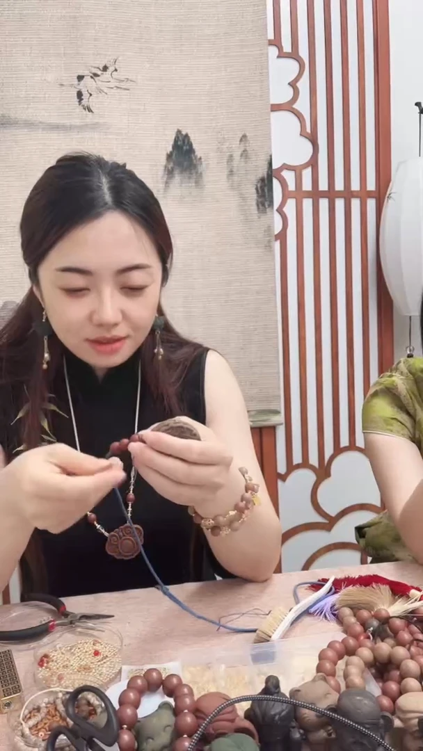木 大四合 龙桶珠  两个