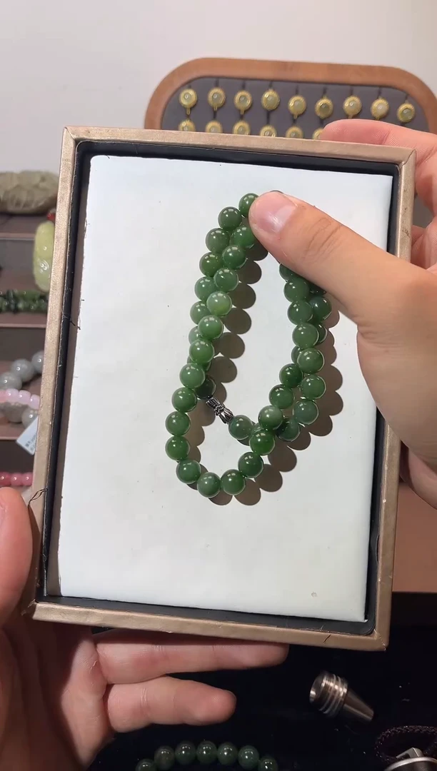 未镶嵌和田玉挂件碧玉妈妈链