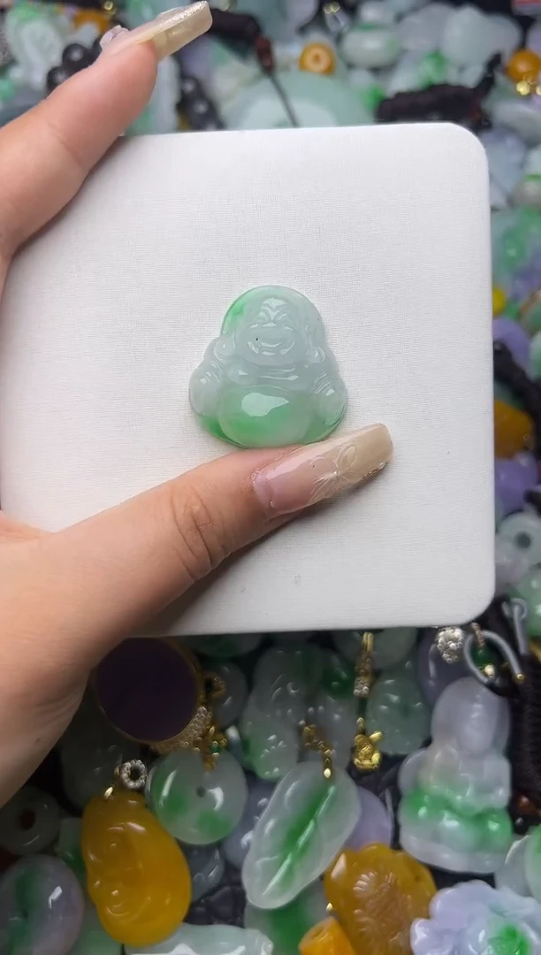 翡翠未镶嵌颈饰天然缅甸翡翠吊坠