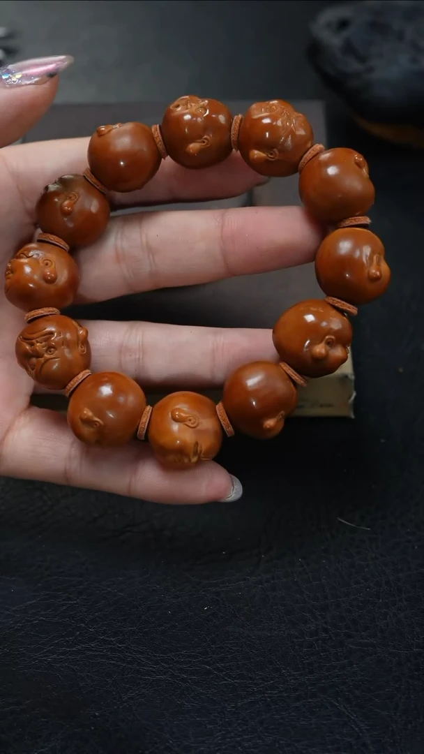 橄榄核手串/手链鱼子精品核雕