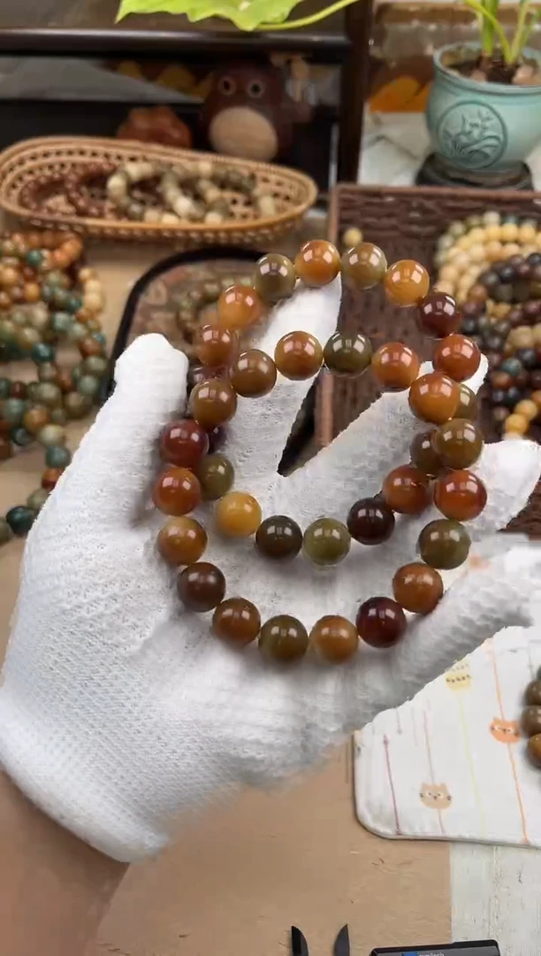 手串菩提根/象牙果a630 卡14 水磨微瑕