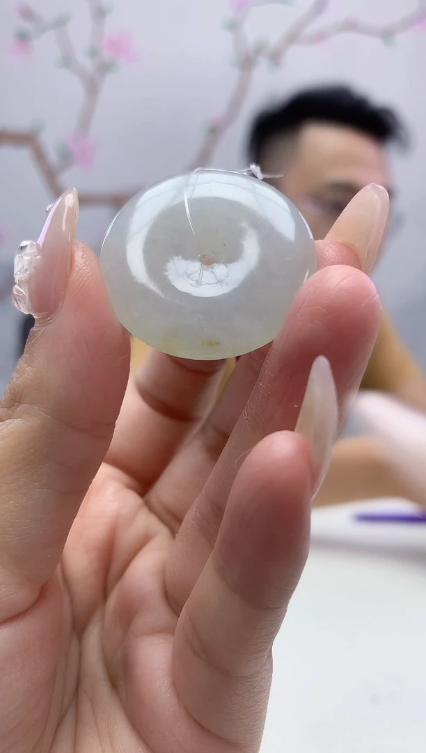 定制翡翠未镶嵌006xy-毛货平安扣24