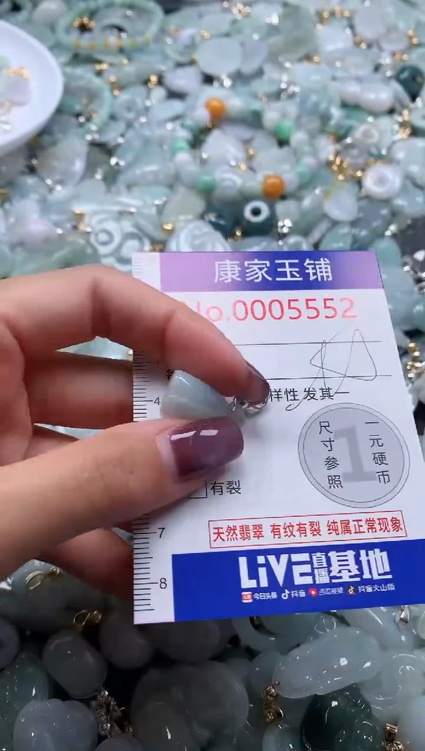 翡翠未镶嵌吊坠(不含链)5552