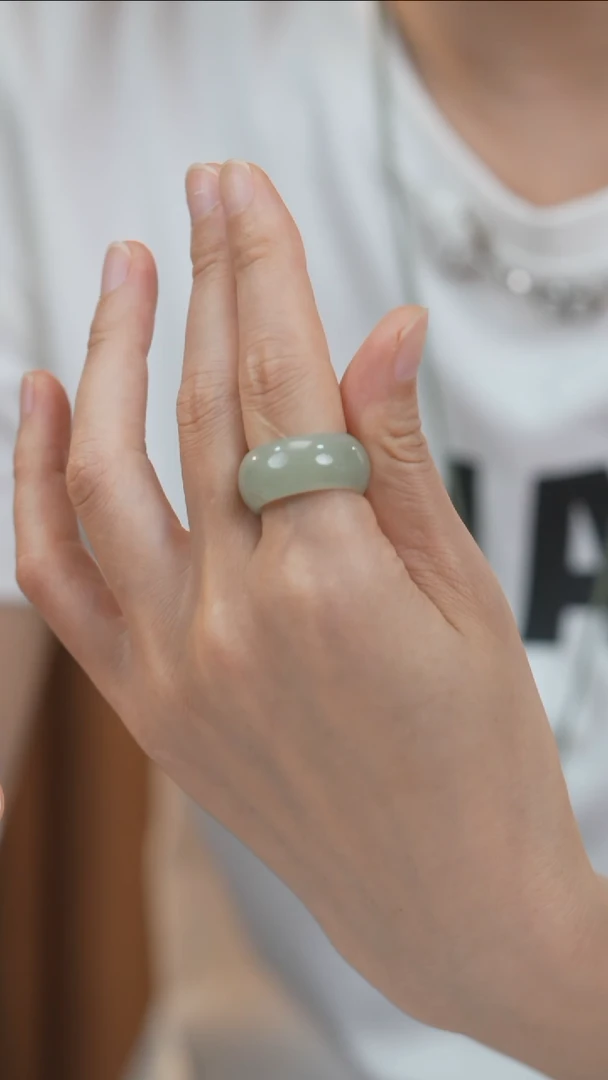 和田玉戒圈未镶嵌和田玉戒圈w0398