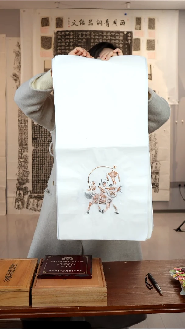 拓片用纸印石《麒麟》随机一张