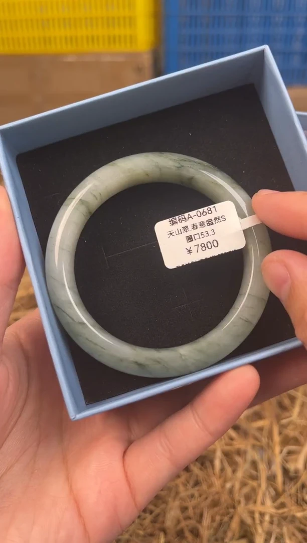 未镶嵌手镯石英质玉编码A0681