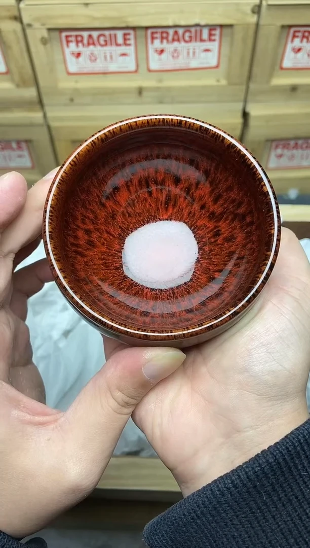 茶盏浴火重生 将军 建盏主人杯