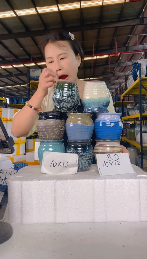 宜兴紫砂粗陶花盆10/12