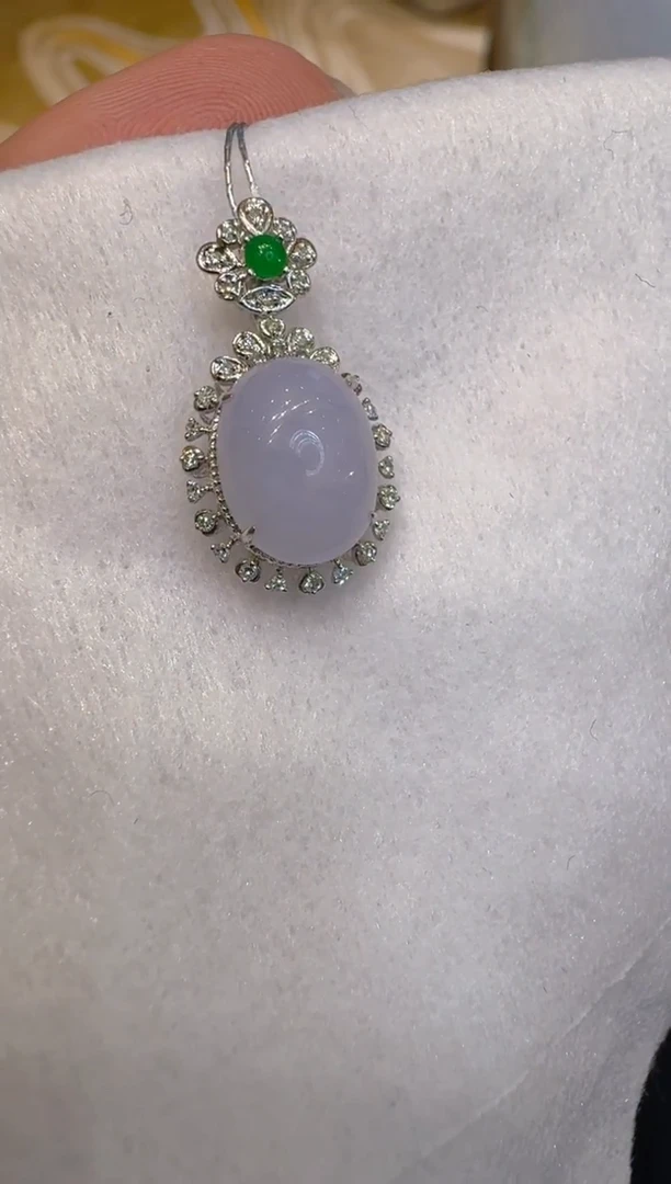 吊坠(不含链)18K金镶嵌翡翠多样性团购发一件