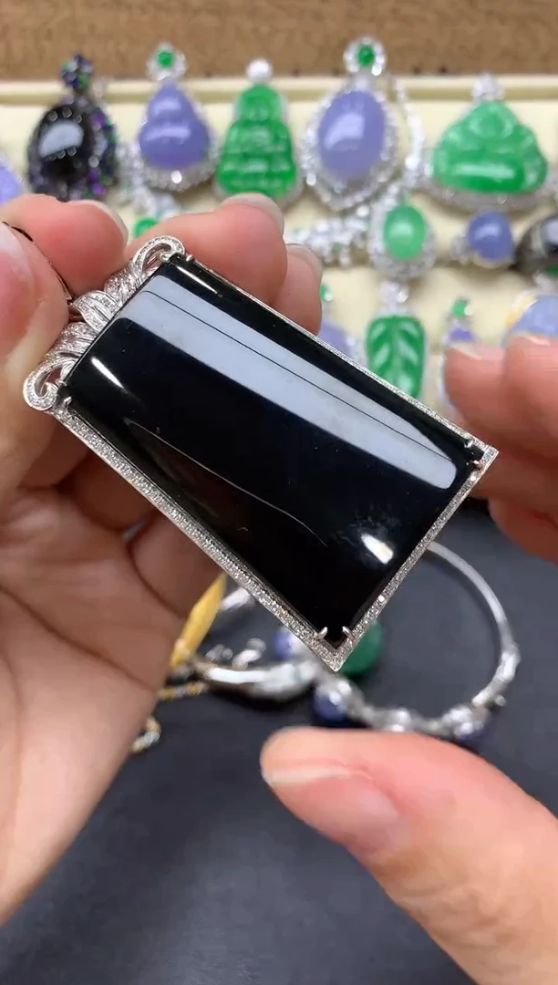 【闪购商品】翡翠颈饰18K金镶嵌588--分单-总价9900