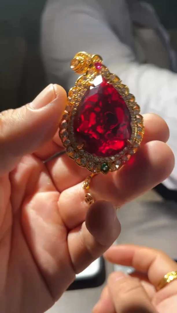 未镶嵌吊坠红宝石高端饰品 多样性发1件 XY-135