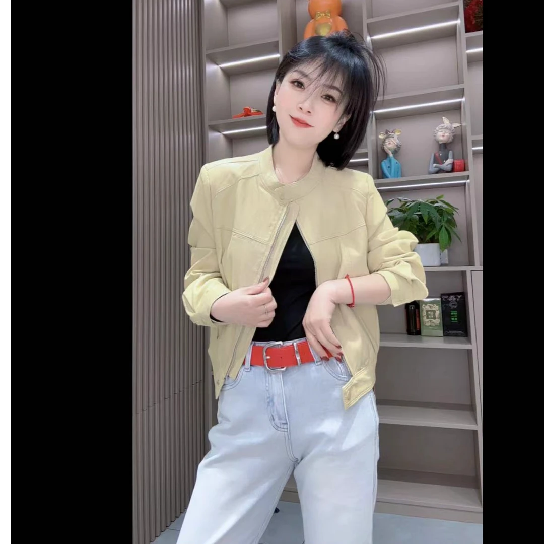 高品质机车服皮衣