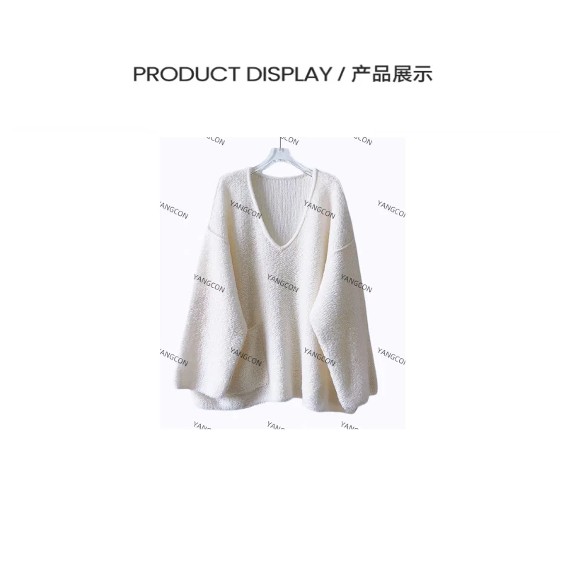 【极地精灵2】秋冬新款超重工软糯亲肤丝羊绒针织衫2578900071