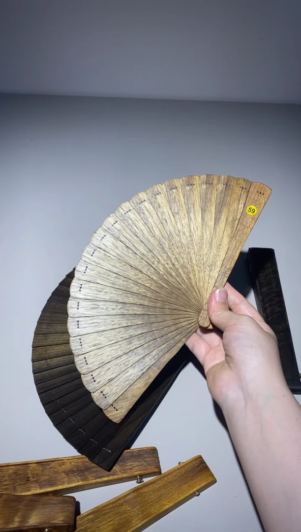 金丝楠16cm金丝楠木小叶桢楠扇59