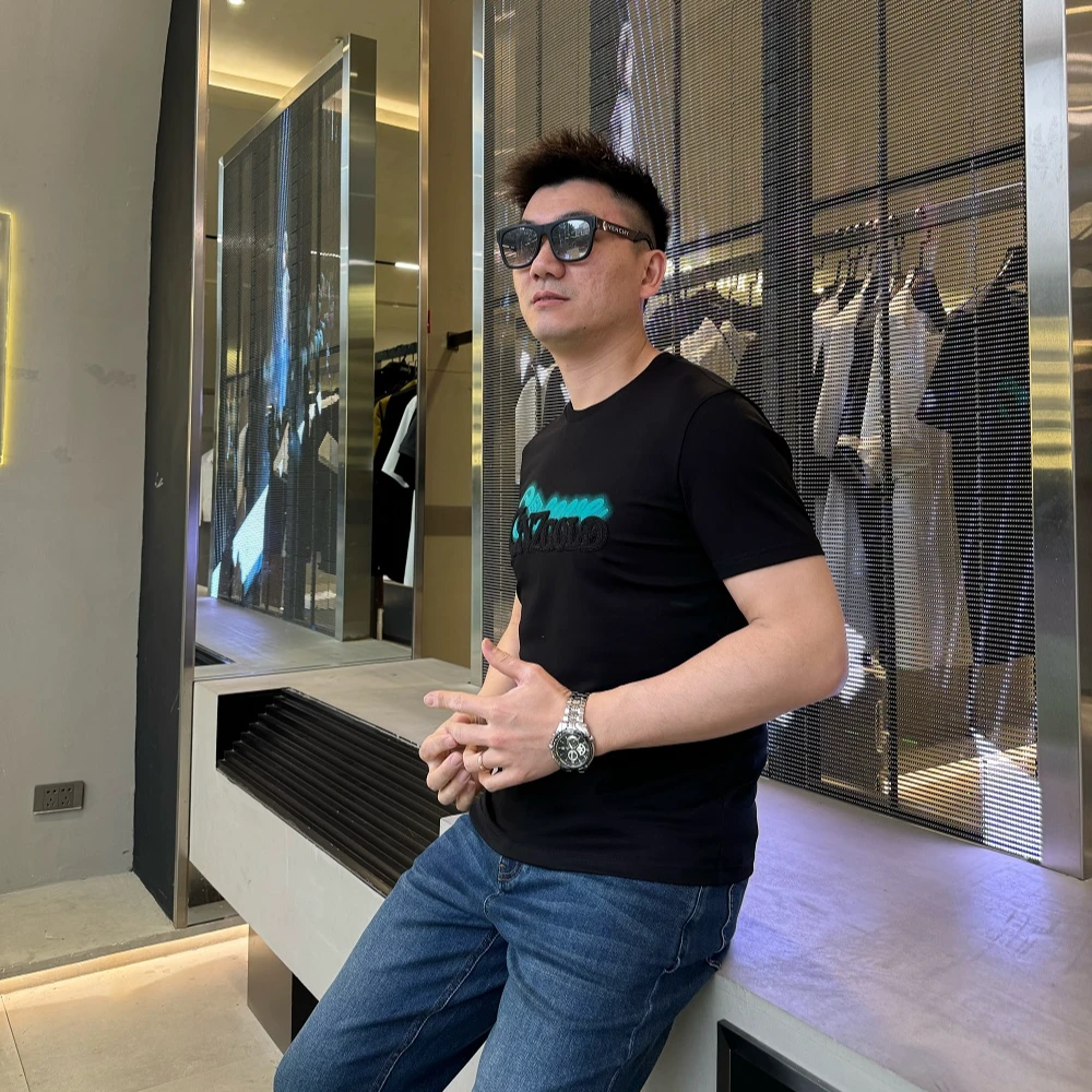 陆老板-2025夏季新款休闲时尚男士T恤-LU-05900